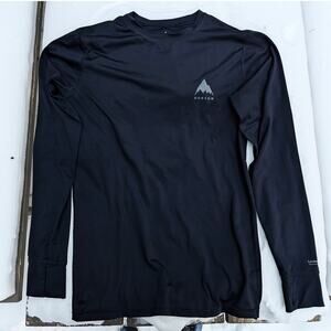 Burton Men's Base Layer Top | Size Medium | Black | Living Lining | Thumbholes